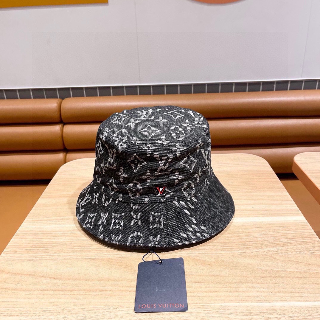 Sombrero de pescador reversible LV Louis Vuitton, muy clásico, usable en todas las estaciones, esencial para salir, hac…