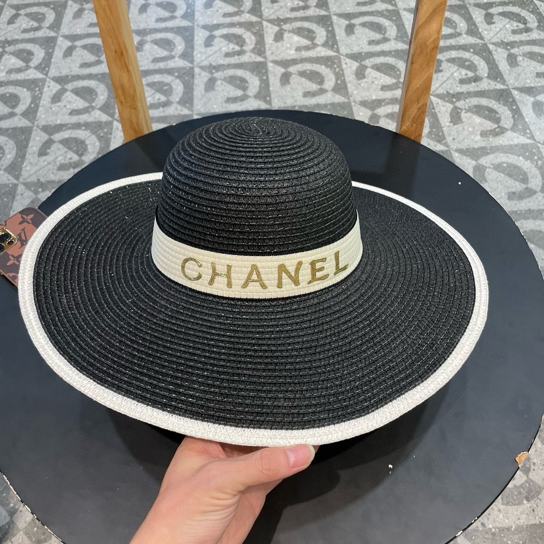 NO:213077,Chanel Chanel mountain straw hat, big edge sun hat, head circumference 57cm hat, fisherman hat baseball hat knit hat, hat, chanel, chanel, espadrilles, hats19860909Chanel香奈儿山草帽,大边遮阳帽,头围57cm帽子渔夫帽棒球帽针织帽,帽子,chanel,chanel,espadrilles,hats,hat