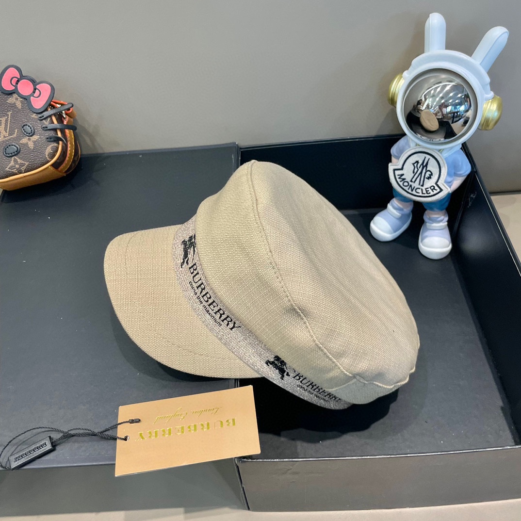 巴宝莉Burberry 2024早春新款高档军帽，火爆款，精美预热，采用高端帽底，外单品质，超百搭的，高