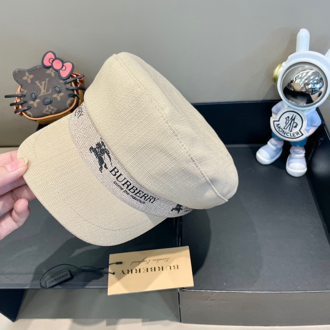 巴宝莉Burberry 2024早春新款高档军帽，火爆款，精美预热，采用高端帽底，外单品质，超百搭的，高