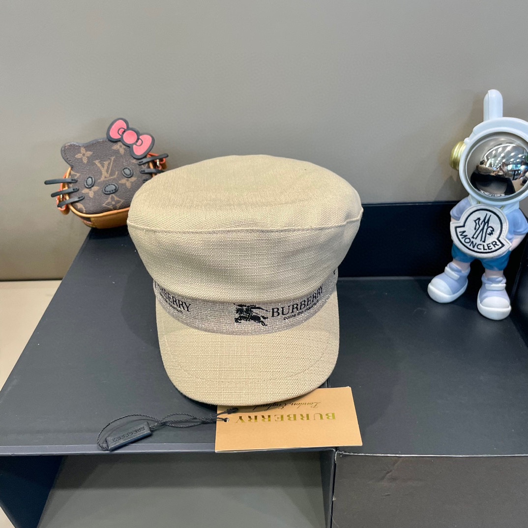 巴宝莉Burberry 2024早春新款高档军帽，火爆款，精美预热，采用高端帽底，外单品质，超百搭的，高