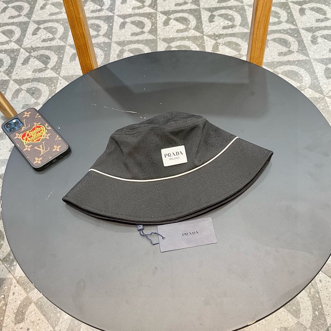 Chanel sombrero de pescador de estilo japonés con pliegues y estampados, para mujer, casual y versátil para el verano, …