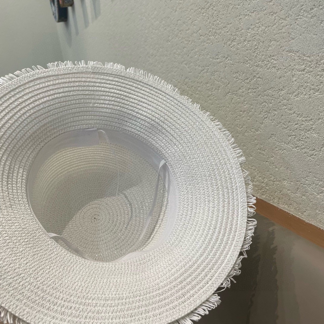 celine草帽 流苏帽檐 太阳帽 沙滩遮阳帽 头围：57cm