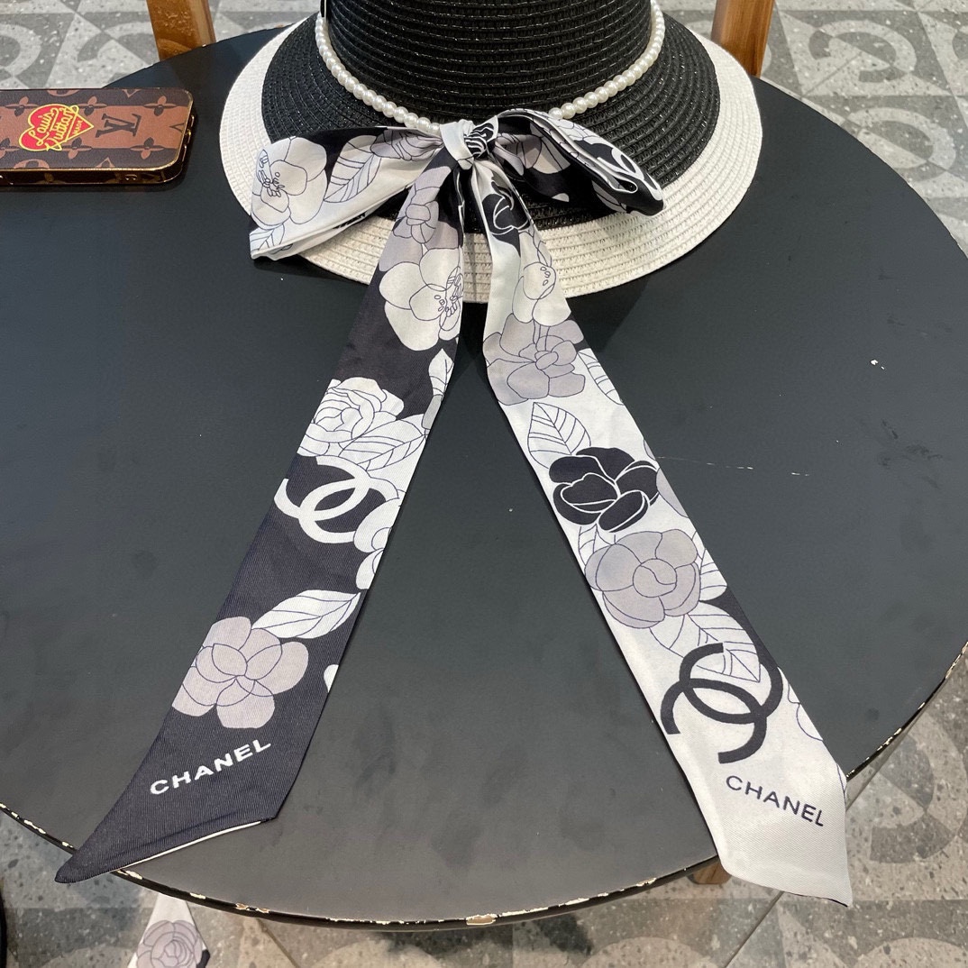 香奈儿CHANEL新款草帽山茶花丝带，名媛风，细节待上，夏季防晒防紫外线，出行必备，百搭好看