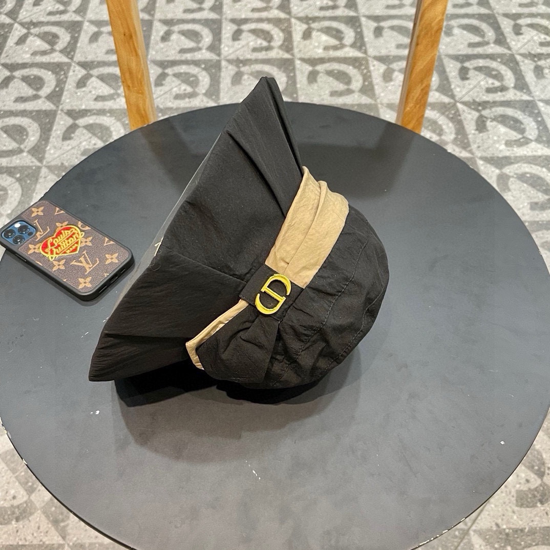  DIOR迪奥 薄款渔夫帽子女款新款夏天透气防晒遮阳帽显脸小户外速干盆帽