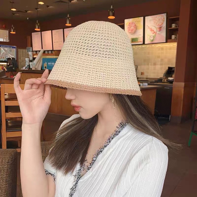 NO:220825,CELINE new spring and summer fashion fisherman hat women's breathable sun protection straw hat showing face small Korean version bucket hat basin hat trendy hat fisherman hat baseball hat knit hat, hat, celine, celine, espadrilles, hats19860909CELINE赛琳 新款春夏时尚渔夫帽子女透气遮阳防晒草帽显脸小韩版水桶帽盆帽潮帽子渔夫帽棒球帽针织帽,帽子,celine,celine,espadrilles,hats,hat