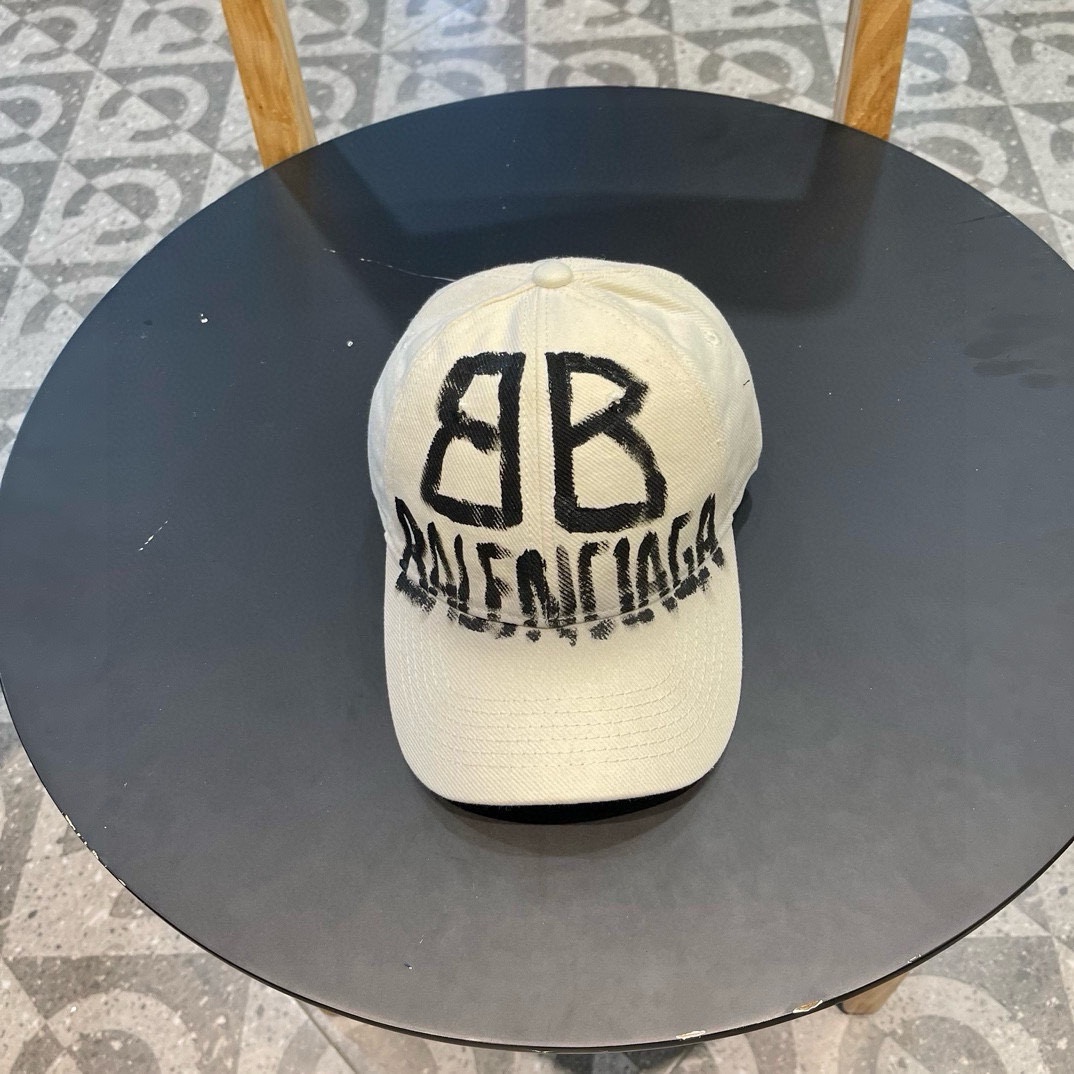 BALENCIAGA París nueva gorra de béisbol con logo pintado, colores muy geniales, hombres y mujeres tienen diferentes est…