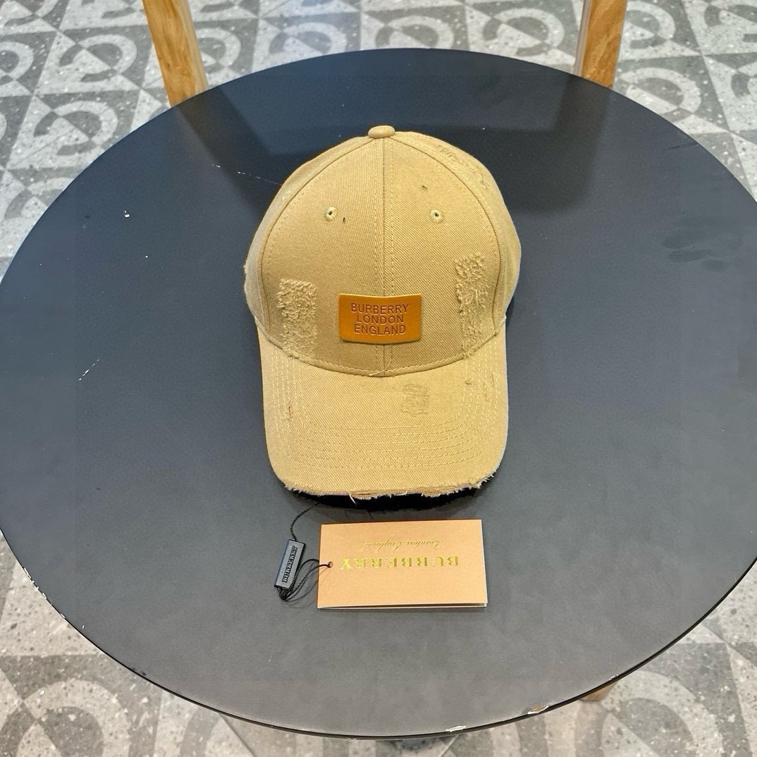 🧢Gorra de béisbol Burberry original 2024, modelo de gran venta en tienda, forro interior de algodón puro, forma perfec…