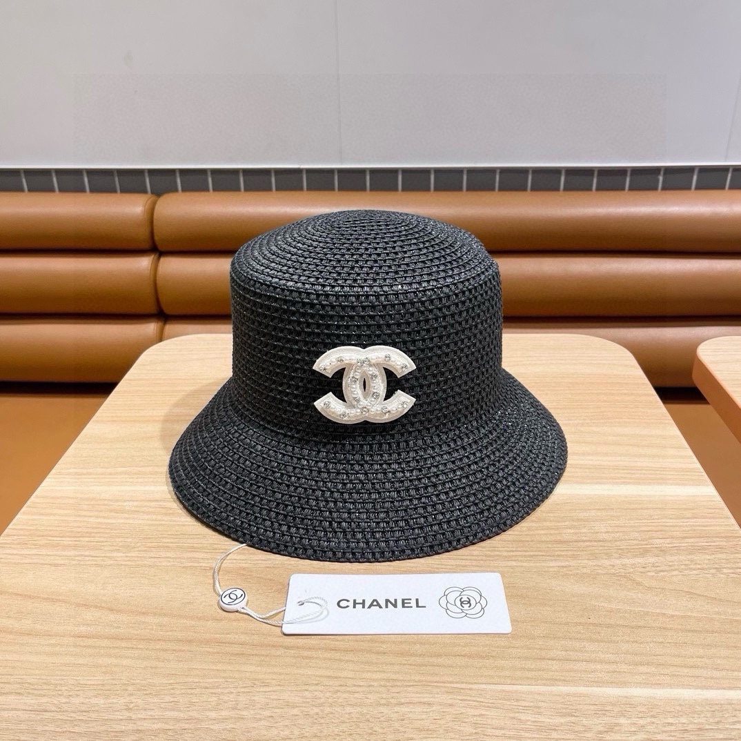   Chanel香奈儿新款草帽，高级定制，头围57cm