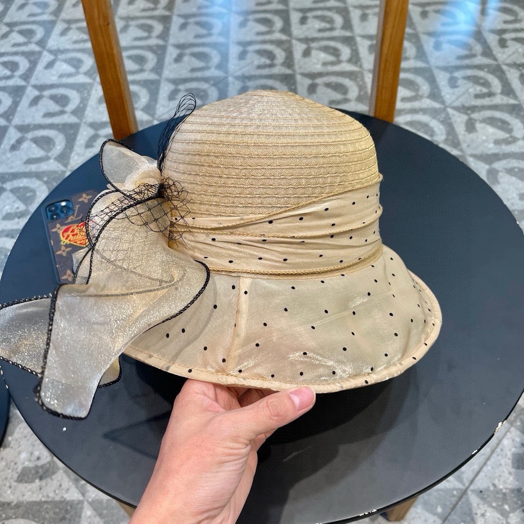 Dior 韩版遮脸时尚太阳帽女夏大花户外折叠防紫外线遮阳帽出游百搭大沿