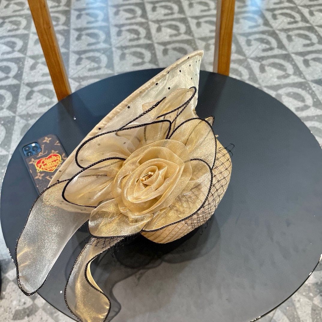 Dior 韩版遮脸时尚太阳帽女夏大花户外折叠防紫外线遮阳帽出游百搭大沿