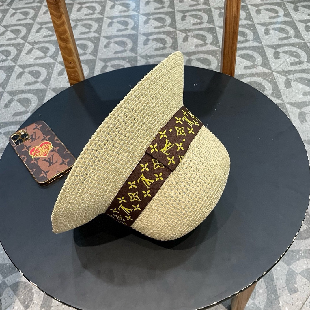 路易威登 LV镂空圆顶 草帽,2026新款无数时尚达人必备 细草编织，旅游出街佳选