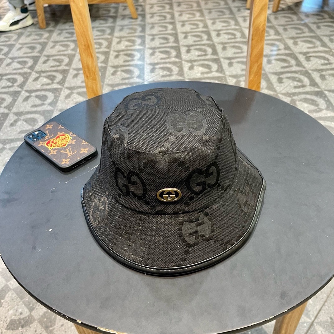  古奇GUCCI渔夫帽，官网新品，渔夫帽原单品质火爆来袭 🔥🎩 工艺非常精美 高档大气上档次！低调奢华，