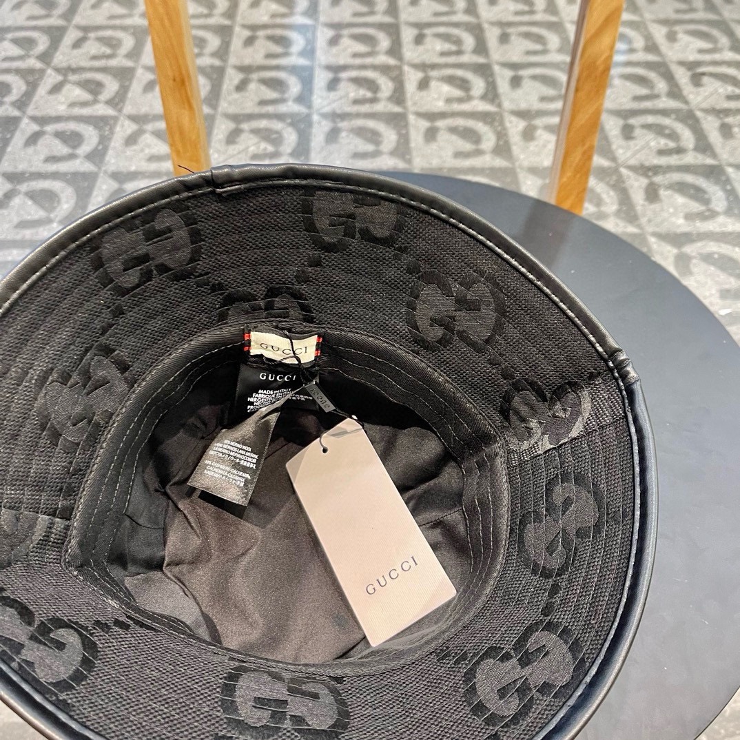  古奇GUCCI渔夫帽，官网新品，渔夫帽原单品质火爆来袭 🔥🎩 工艺非常精美 高档大气上档次！低调奢华，