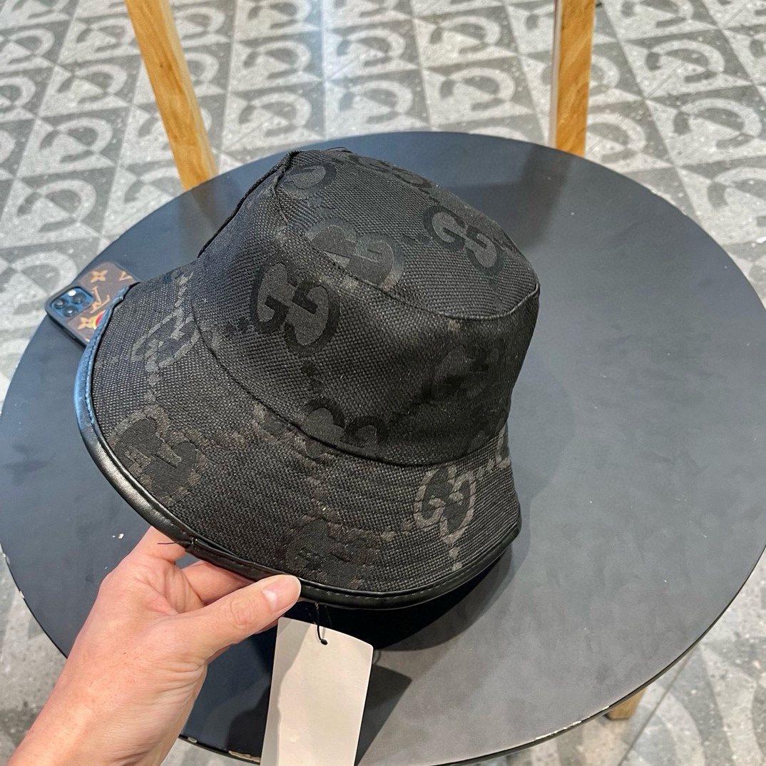  古奇GUCCI渔夫帽，官网新品，渔夫帽原单品质火爆来袭 🔥🎩 工艺非常精美 高档大气上档次！低调奢华，