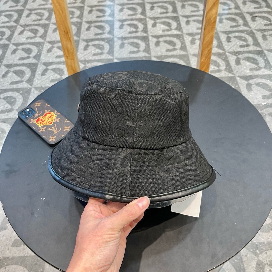  古奇GUCCI渔夫帽，官网新品，渔夫帽原单品质火爆来袭 🔥🎩 工艺非常精美 高档大气上档次！低调奢华，