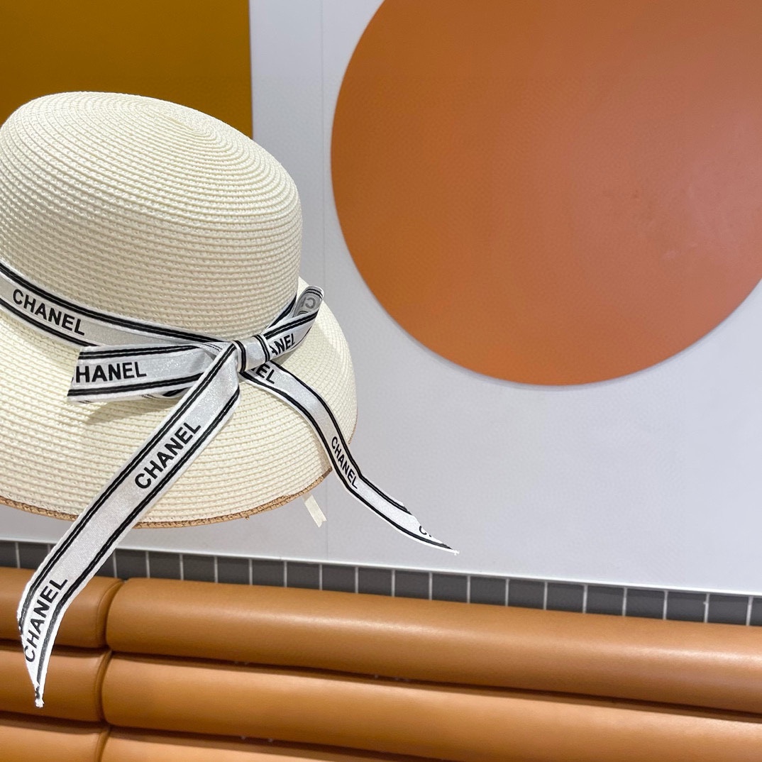     Chanel香奈儿灯笼草帽，高端定制，名媛必备，头围57cm