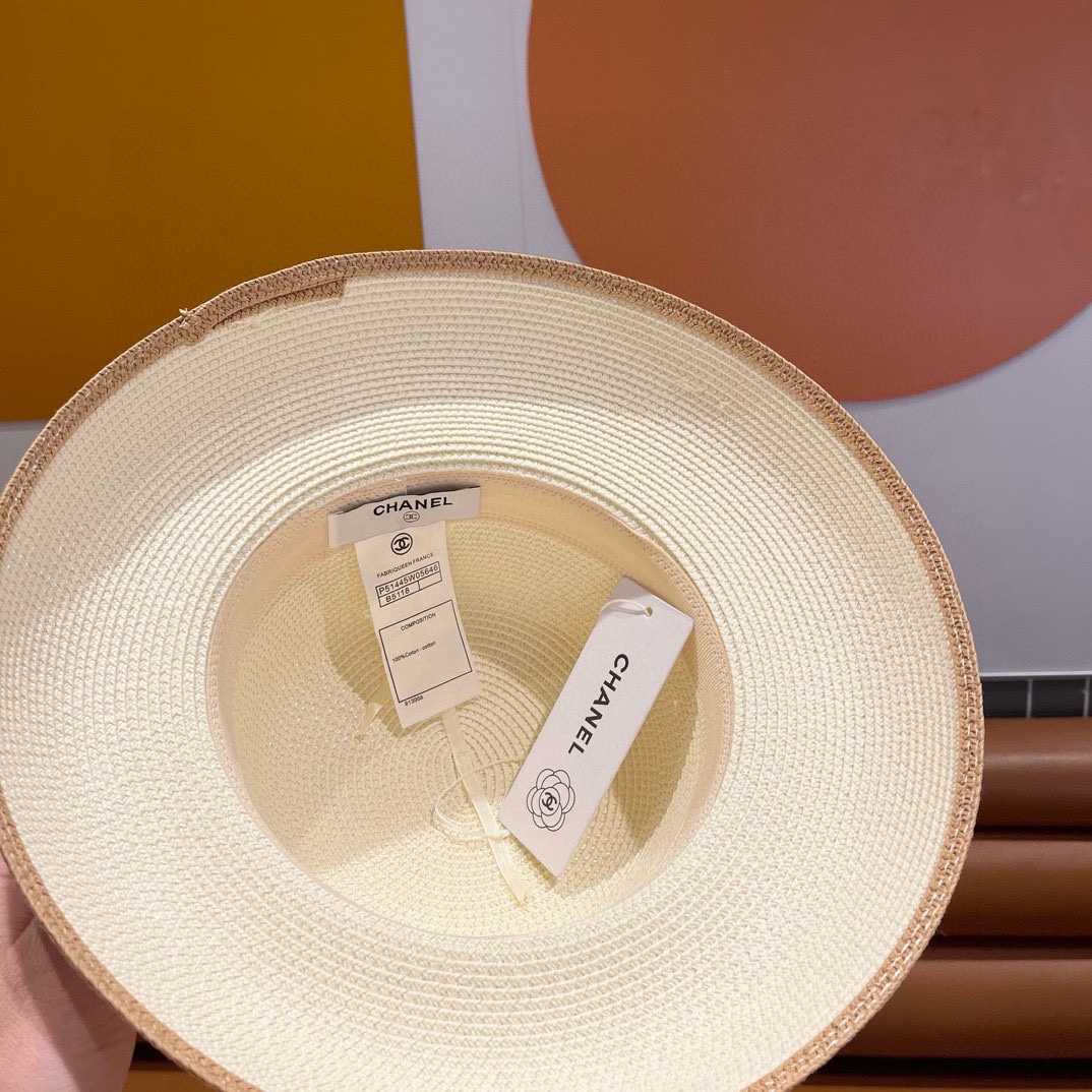     Chanel香奈儿灯笼草帽，高端定制，名媛必备，头围57cm