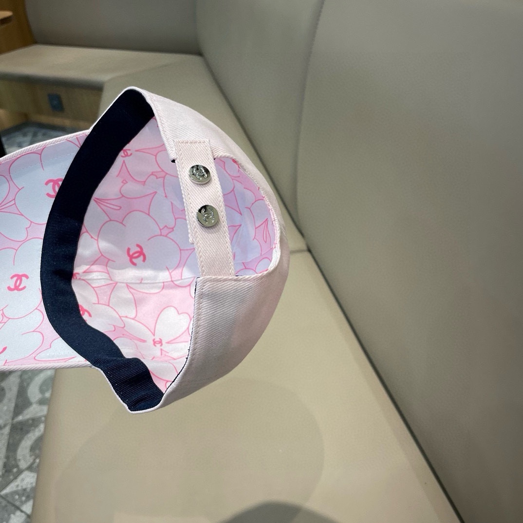 chanel香奈儿围棒球帽子夏季女新款百搭显脸小宽檐硬顶鸭舌帽男款