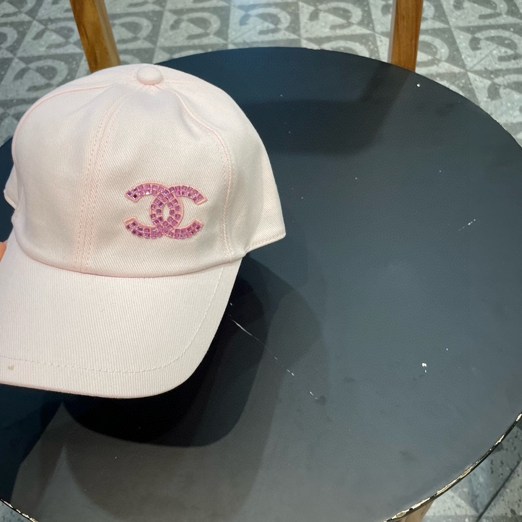 chanel香奈儿围棒球帽子夏季女新款百搭显脸小宽檐硬顶鸭舌帽男款