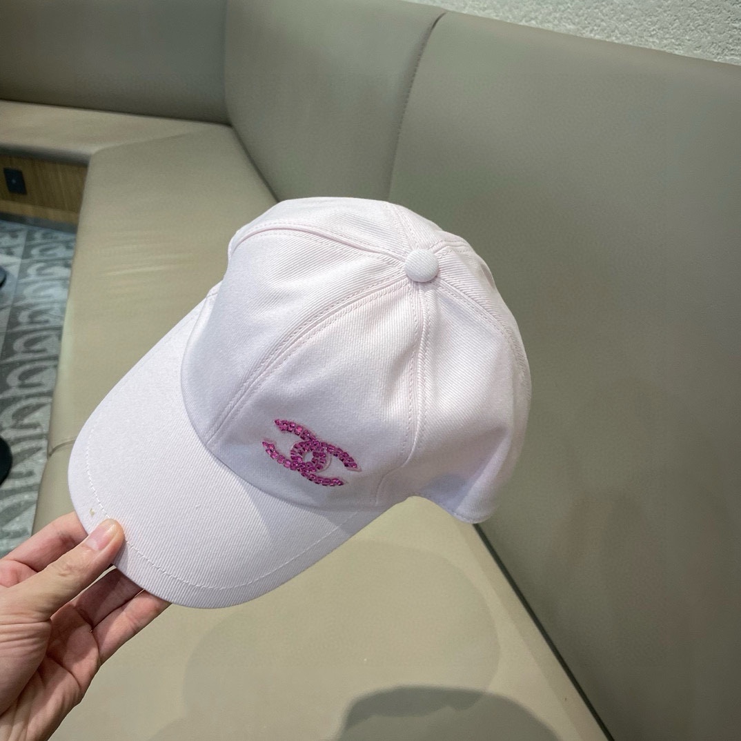 chanel香奈儿围棒球帽子夏季女新款百搭显脸小宽檐硬顶鸭舌帽男款
