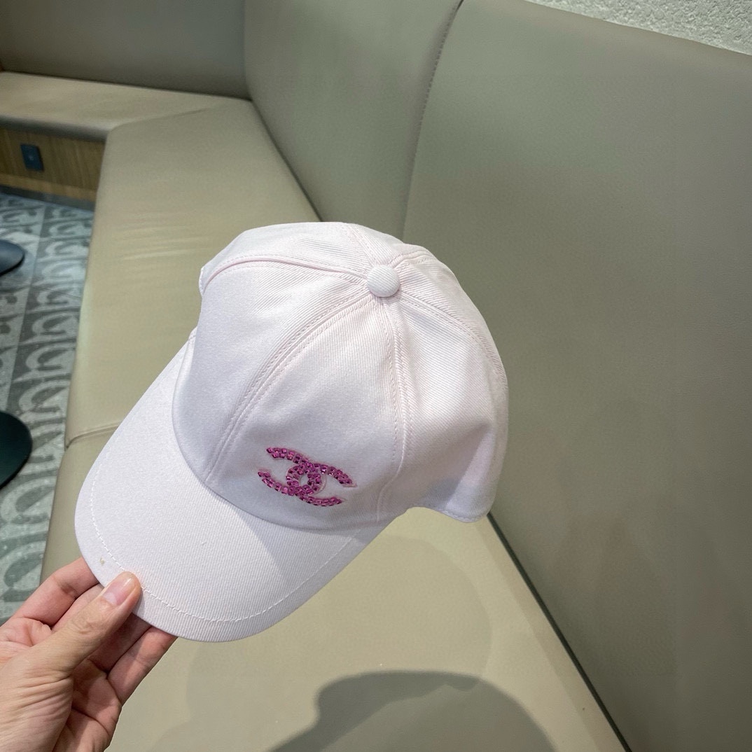 chanel香奈儿围棒球帽子夏季女新款百搭显脸小宽檐硬顶鸭舌帽男款