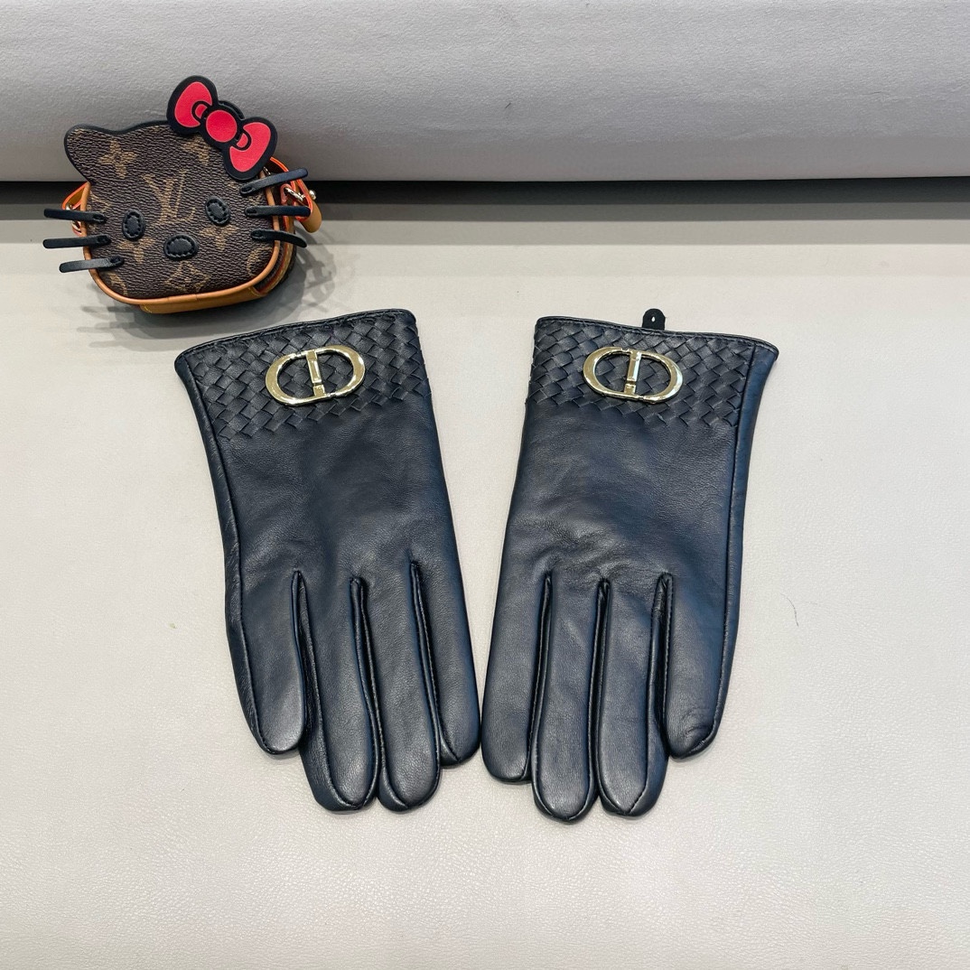 Dior Gloves Men Sheepskin