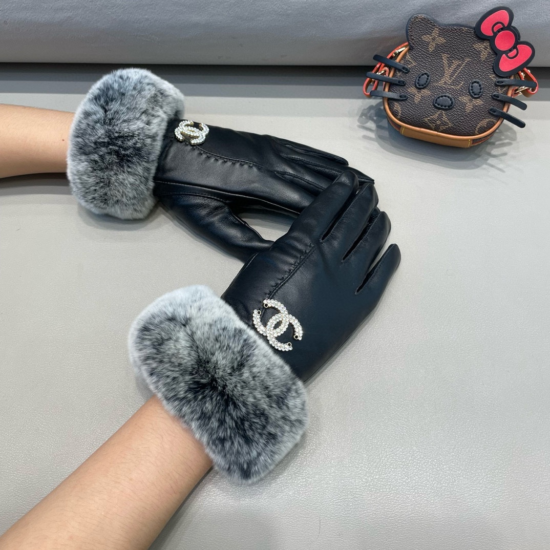 Chanel Cheap
 Gloves Rabbit Hair Sheepskin Fall/Winter Collection