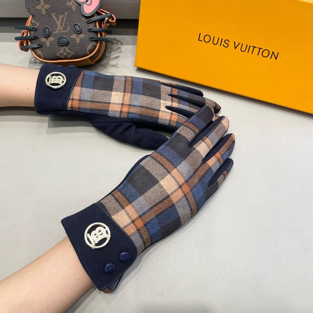 from China 2023
 Burberry AAAAA
 Gloves Lattice Wool Fall/Winter Collection Fashion