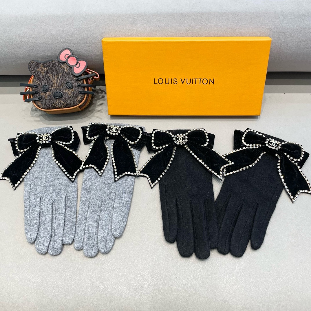 Chanel Gloves Wool Fall/Winter Collection Fashion