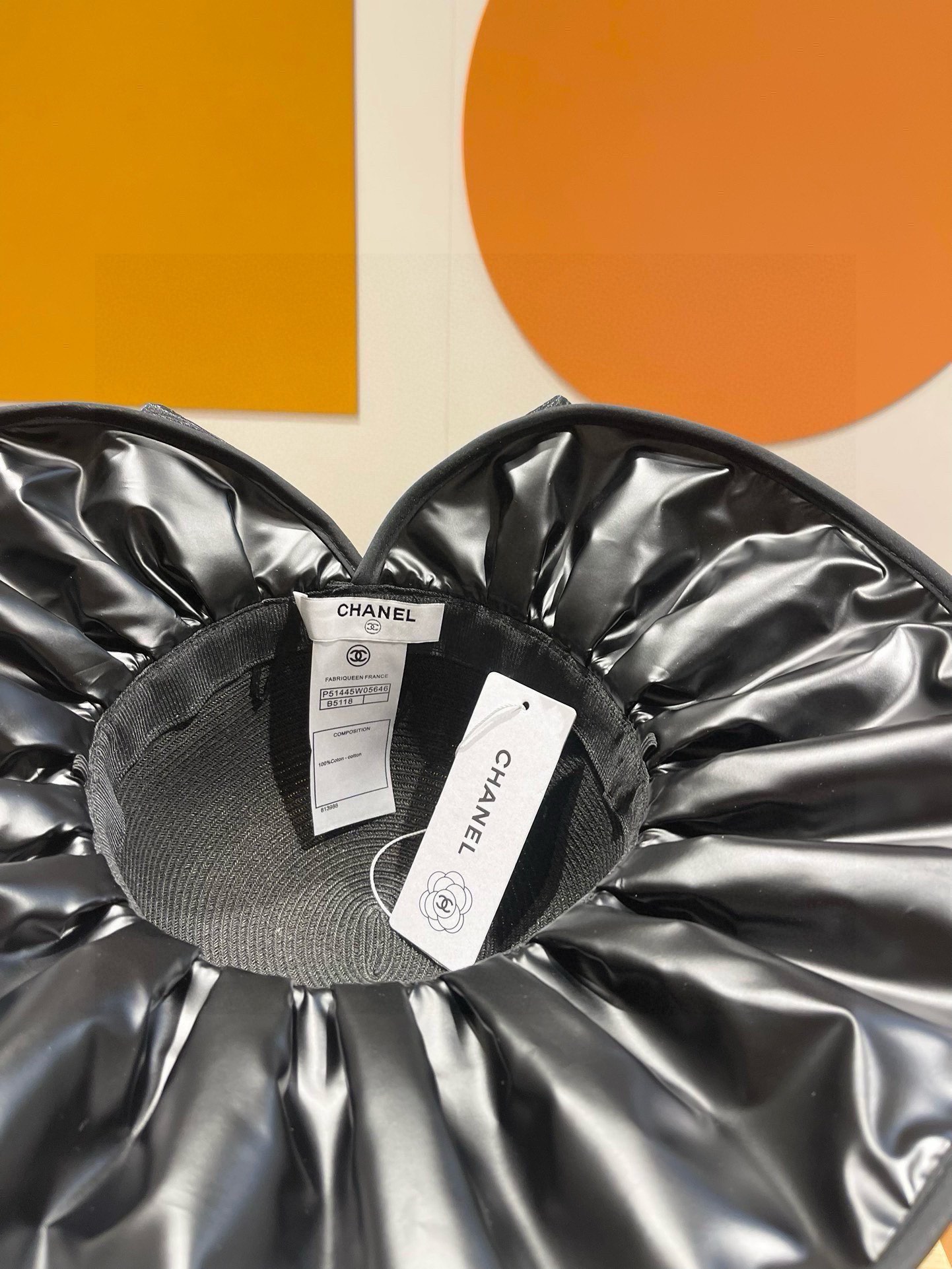  Chanel香奈儿夏季透气防晒渔夫帽女士防紫外线遮脸帽子蝴蝶结大檐显脸小遮阳帽