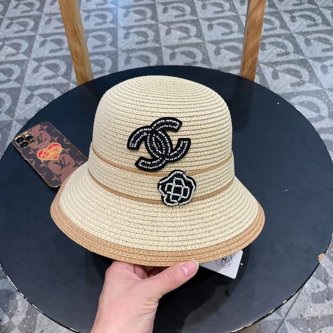 NO:355359,Chanel Chanel Hat Women's 2025 New Straw Camellia Fisherman Hat Spring and Summer Japanese Elegant Sunscreen Hood Straw Hat Straw Hat Fisherman Hat Baseball Hat, Hats, Chanel, Chanel, espadrilles, espadrilles, hats香奈儿Chanel帽子女款2025新款草编山茶花渔夫帽春夏季日系优雅防晒遮阳帽草帽帽子草帽渔夫帽棒球帽,帽子,chanel,chanel,espadrilles,espadrilles,hats,hat