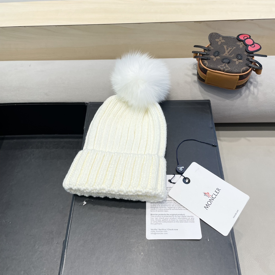  moncler蒙口欧美风格秋冬新款保暖羊毛帽儿童男女款通用版毛线帽冷帽帽子