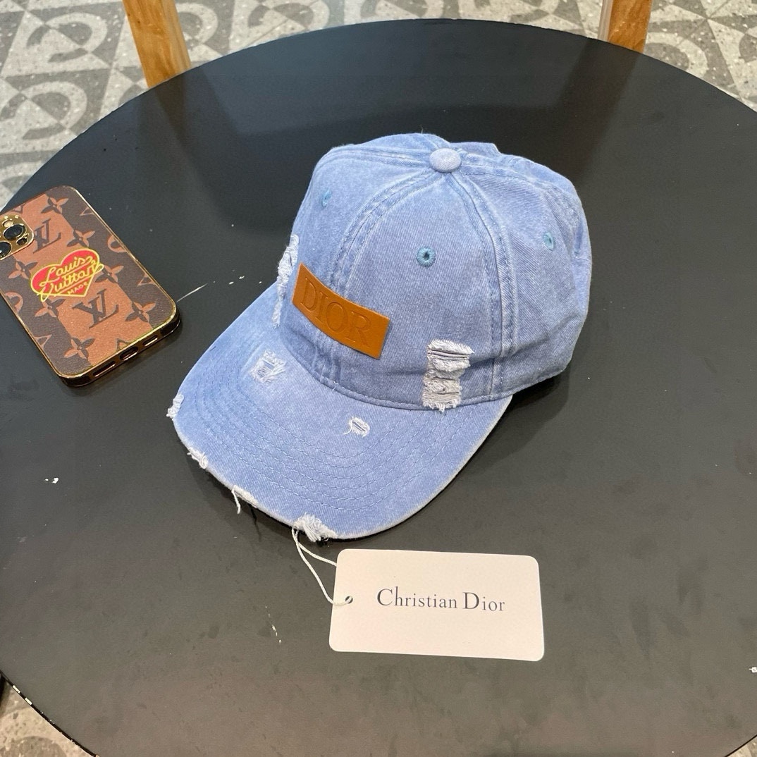 🧢Dior迪奥🧢 2024新款牛仔棒球帽 潮流，高端做工！很好搭配！
