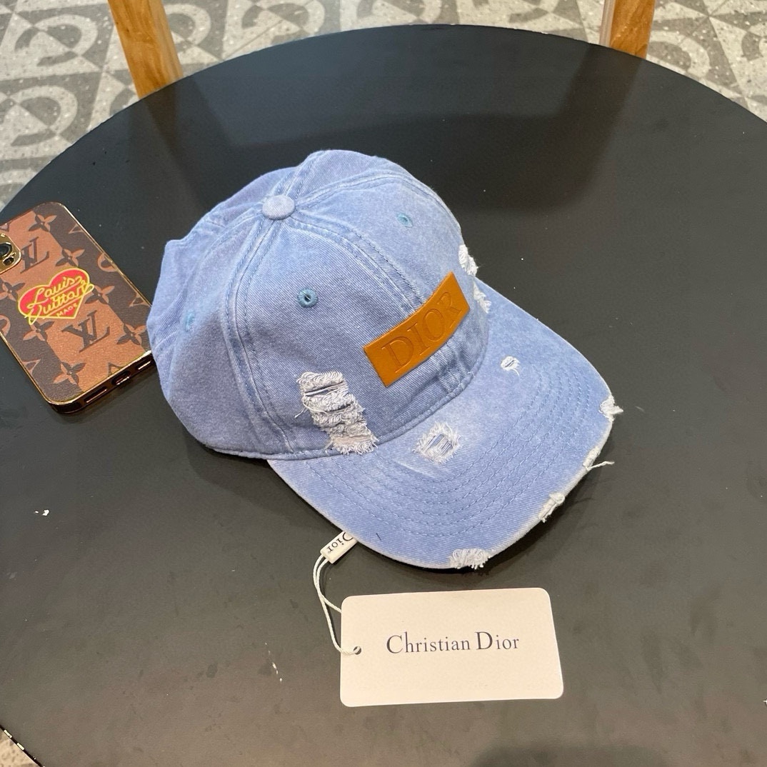 🧢Dior迪奥🧢 2024新款牛仔棒球帽 潮流，高端做工！很好搭配！