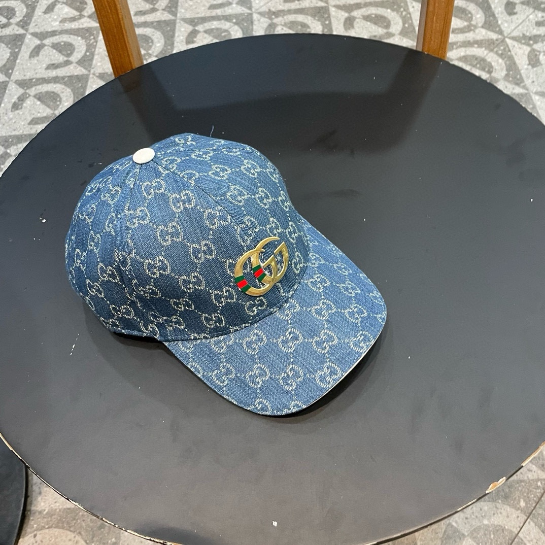  古奇Gucci 新款原单棒球帽🧢， 精致純也格调很有感觉，很酷很时尚，专柜断货热门，质量超赞