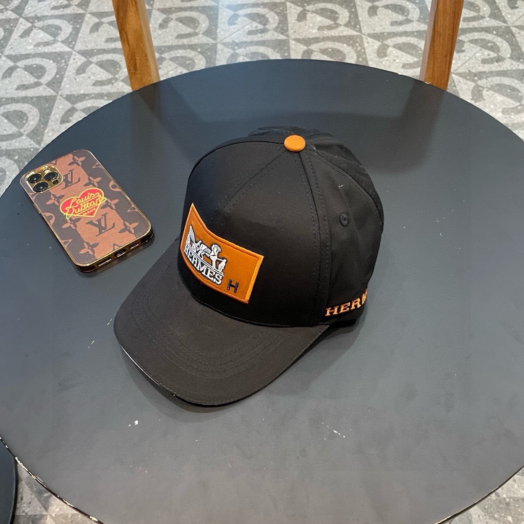 Hermers P84 Baseball Cap: Classic H Design, Authentic Style, Steel Adjusters, Detailed Work - 图片 2