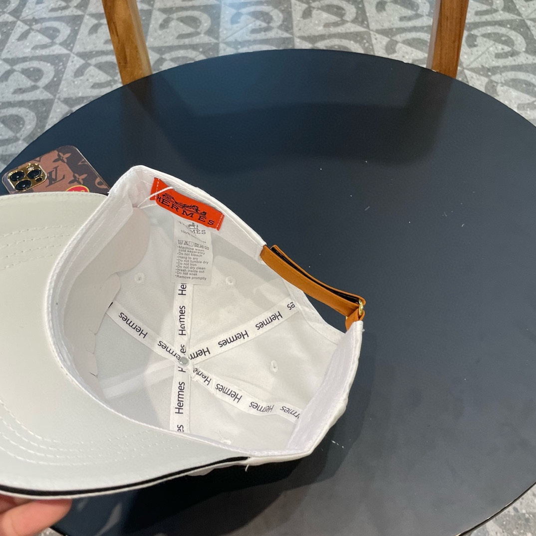 Hermers P84 Baseball Cap: Classic H Design with Air-Transmitting Steel Adjusters - 图片 8