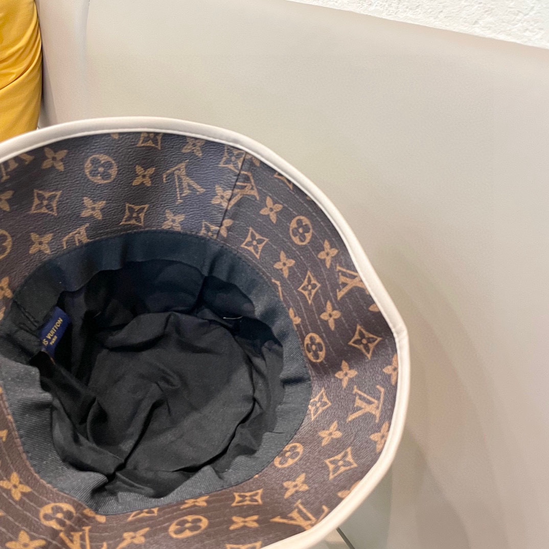  【LV路易威登】2025新款老花俏皮经典渔夫帽，潮流达人必备男女款