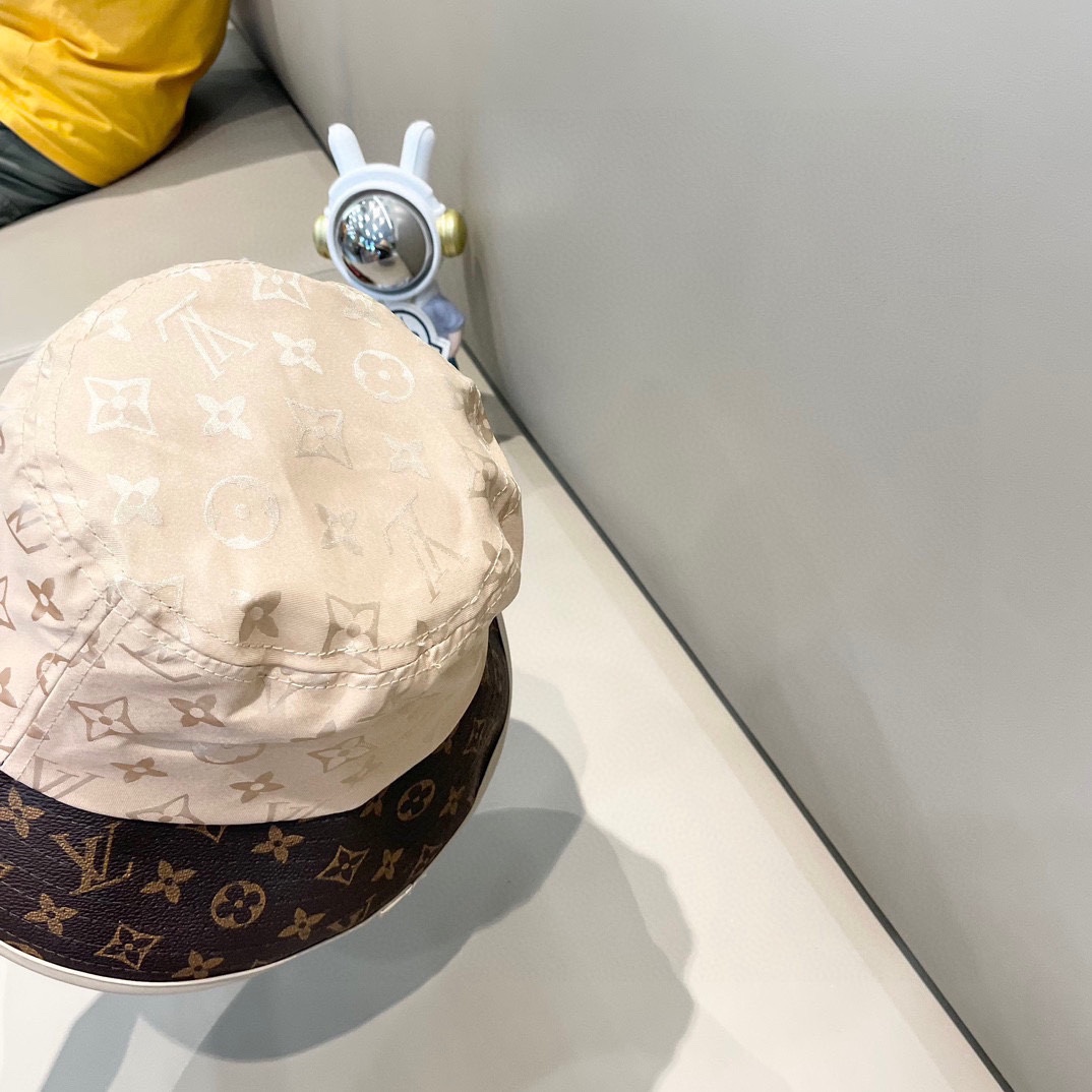  【LV路易威登】2025新款老花俏皮经典渔夫帽，潮流达人必备男女款