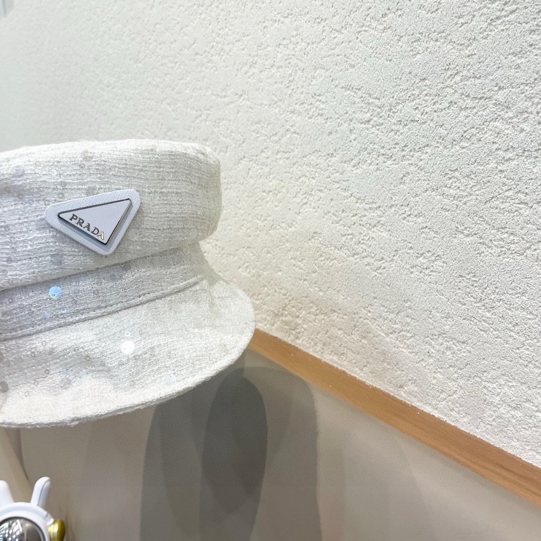  PRADA小香风海军鸭舌帽女春秋新款八角贝雷帽报童画家帽英伦韩版潮