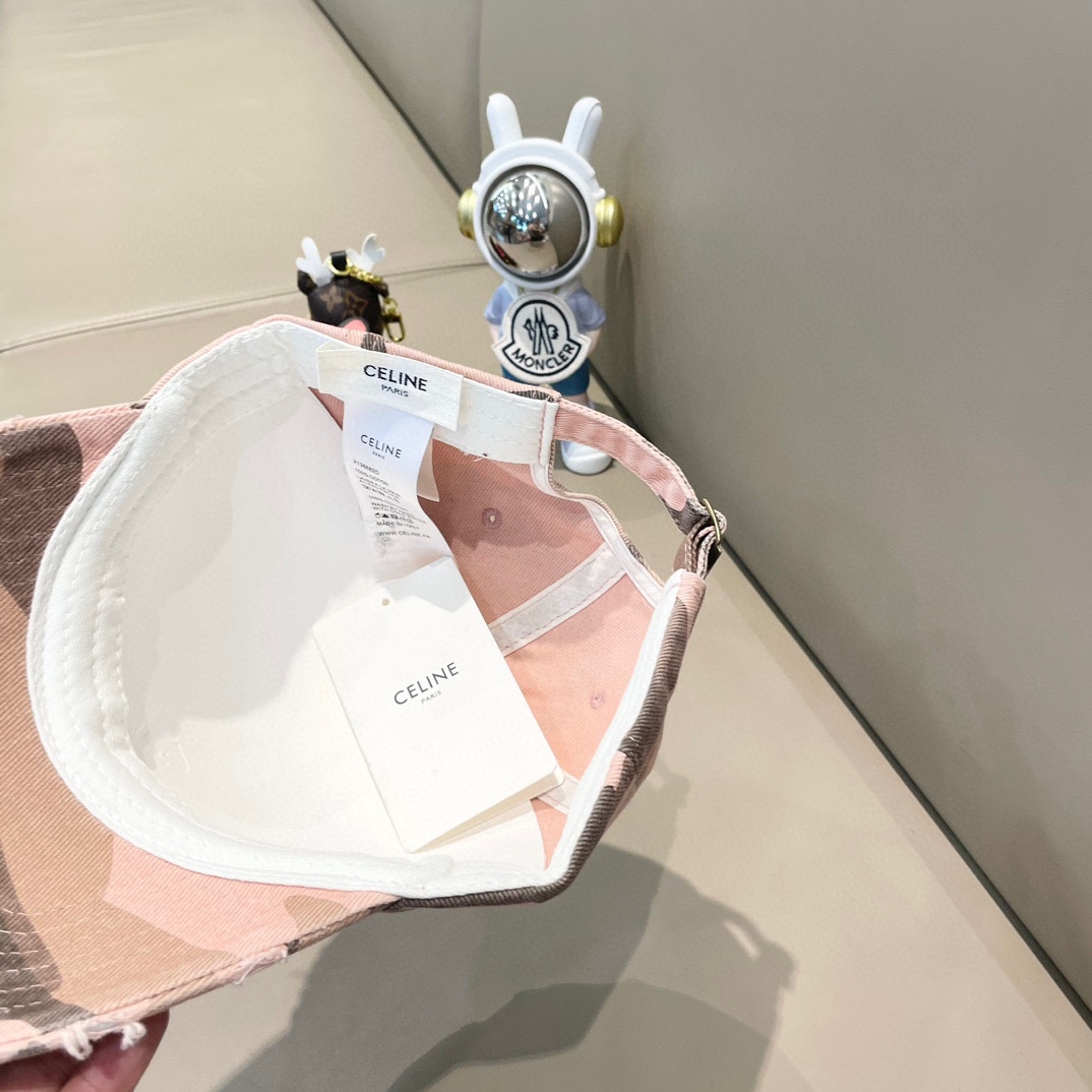  celine塞琳新款高版本炫酷迷彩三角标棒球帽🕋洋气潮品，男女同款！