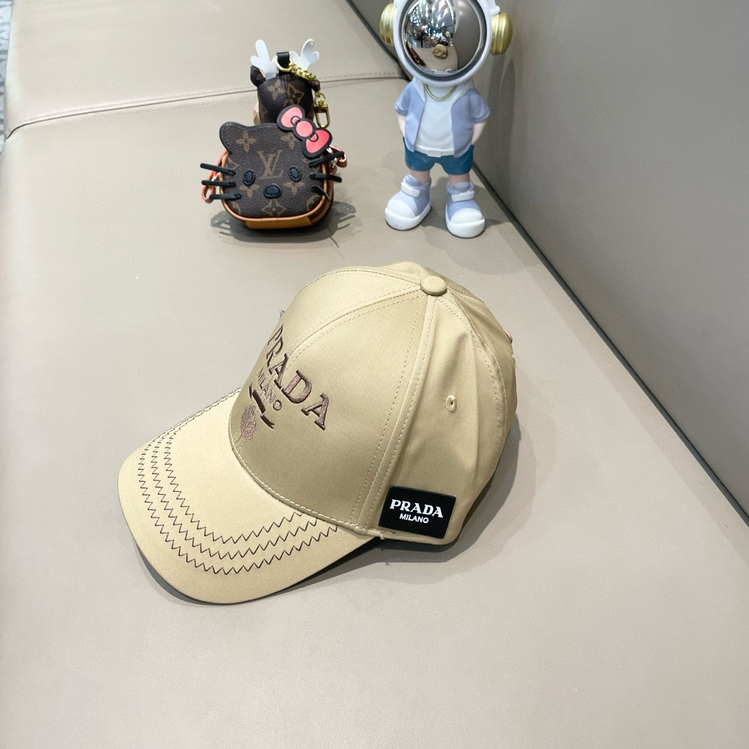  🧢普拉达Prada🧢 全新立体棒球帽，精致无暇！做工细致，独家实物拍摄。