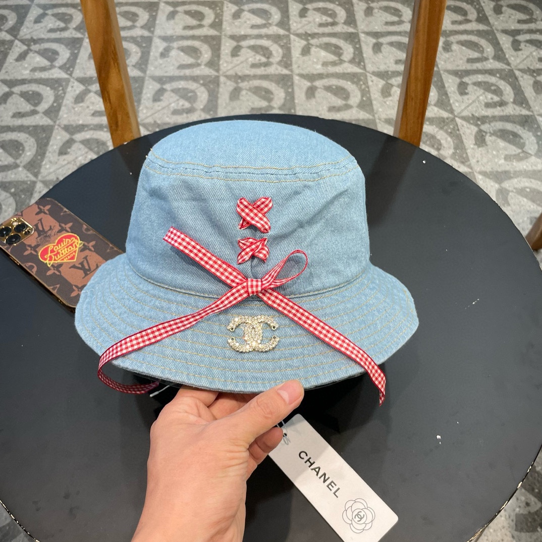 NO:346340,Chanel Chanel new casual versatile fisherman hat women spring and summer retro denim pot hat fashion bow embroidered sun hat straw hat fisherman hat baseball hat, hat, chanel, chanel, espadrilles, hatschanel香奈儿新款休闲百搭渔夫帽女春夏复古牛仔盆帽时尚蝴蝶结刺绣遮阳帽帽子草帽渔夫帽棒球帽,帽子,chanel,chanel,espadrilles,hats,hat