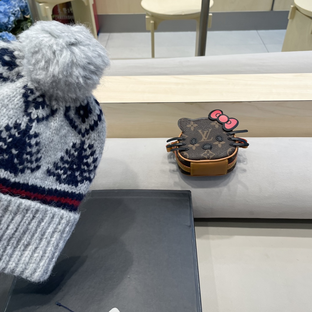 moncler冬季加厚保暖帽子女可爱大毛球针织帽大头围韩版冬天防寒护耳冷帽