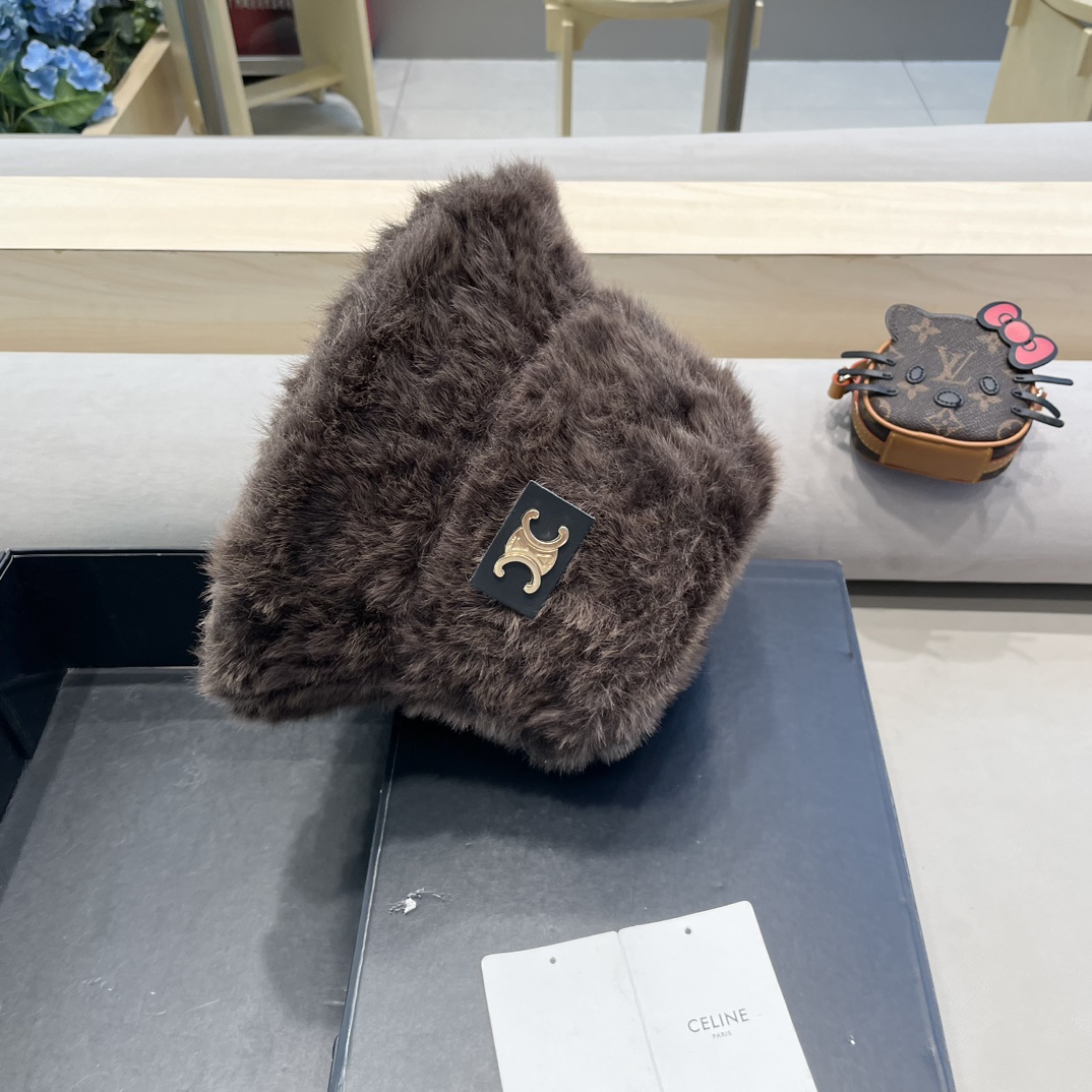 塞琳Celine韩版豹纹毛绒渔夫帽子女冬厚防寒2026秋冬新款休闲百搭显脸小盆帽