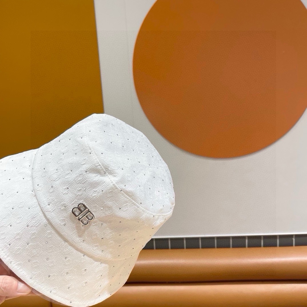  BALENCIAGA巴黎世家夏季新款渔夫帽，帆布帽，简约休闲百搭款，头围57cm