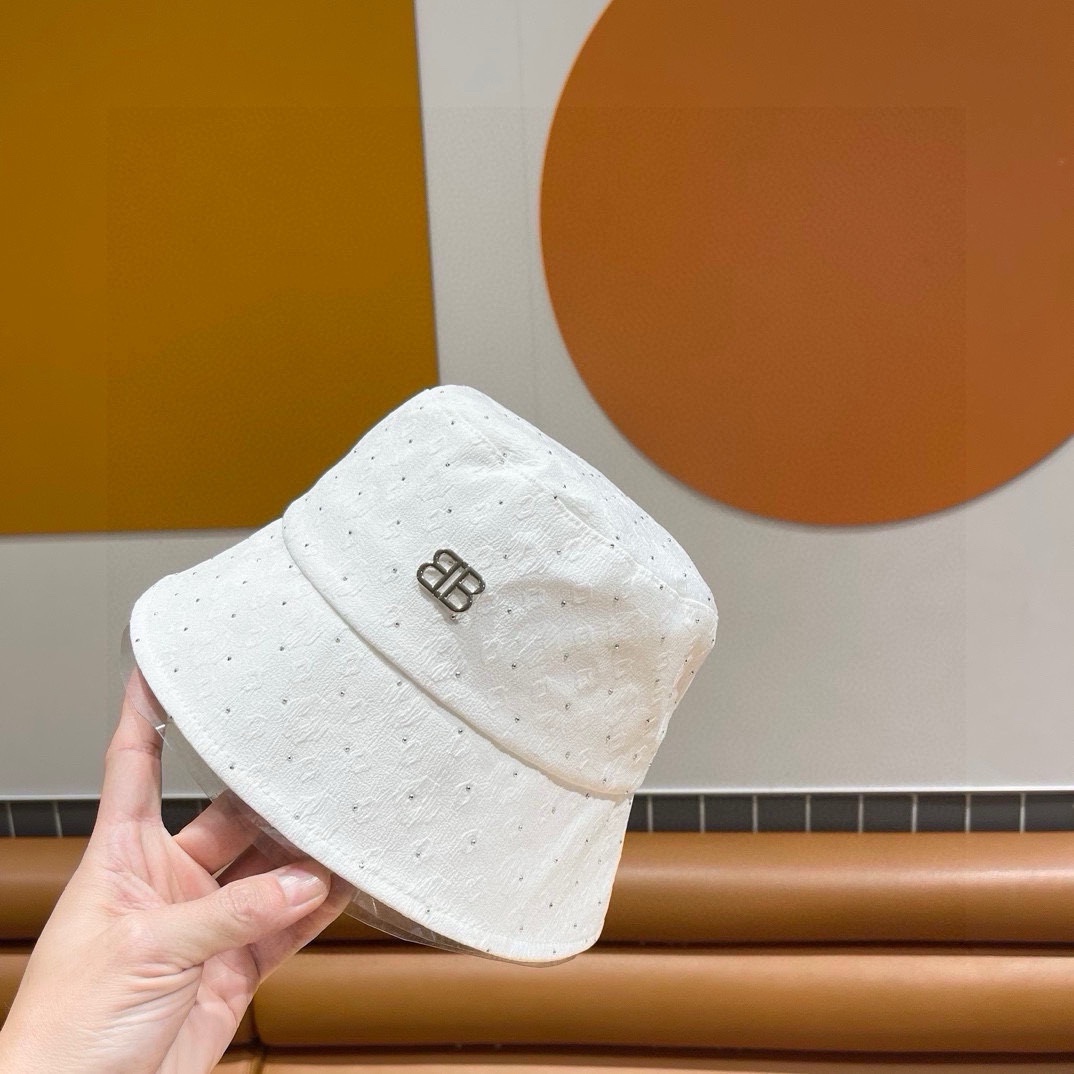  BALENCIAGA巴黎世家夏季新款渔夫帽，帆布帽，简约休闲百搭款，头围57cm