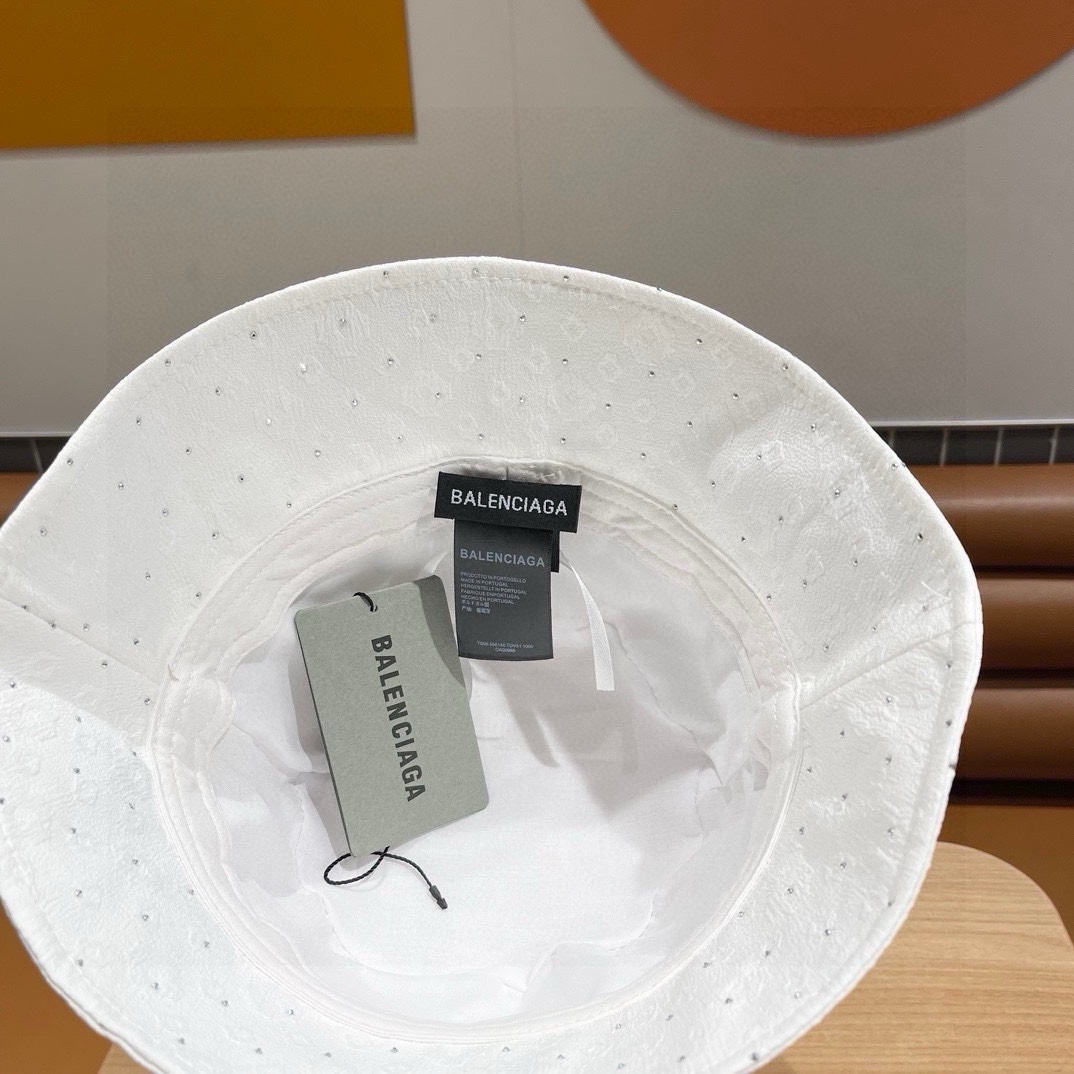  BALENCIAGA巴黎世家夏季新款渔夫帽，帆布帽，简约休闲百搭款，头围57cm