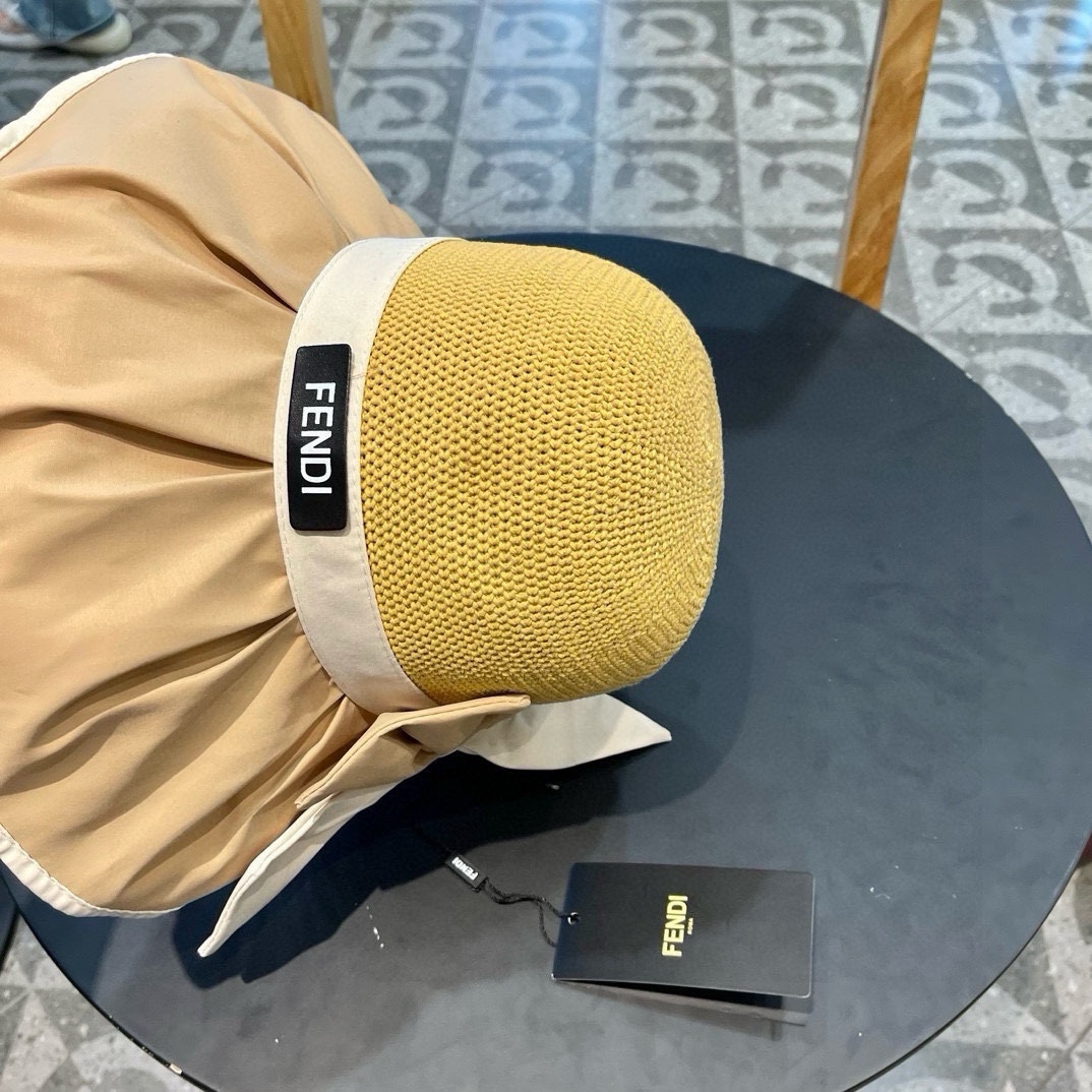 芬迪fendl  新款黑胶遮阳帽女款夏防紫外线遮阳防晒帽高级感